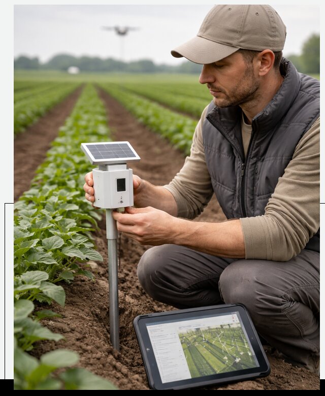 IoT мониторинг сельскохозяйственных полей и контроля в Минеральных Воде